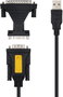 NANO CABLE Conversor USB a Serie con Adaptador DB25, 1.8m